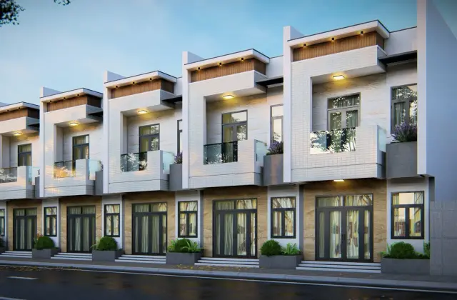 Dãy nhà liền kề 1 trệt 1 lầu tại dự án