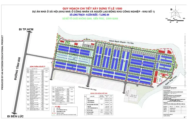 Quy hoạch chi tiết 1/500 - sơ đồ không gian, kiến trúc, cảnh quan